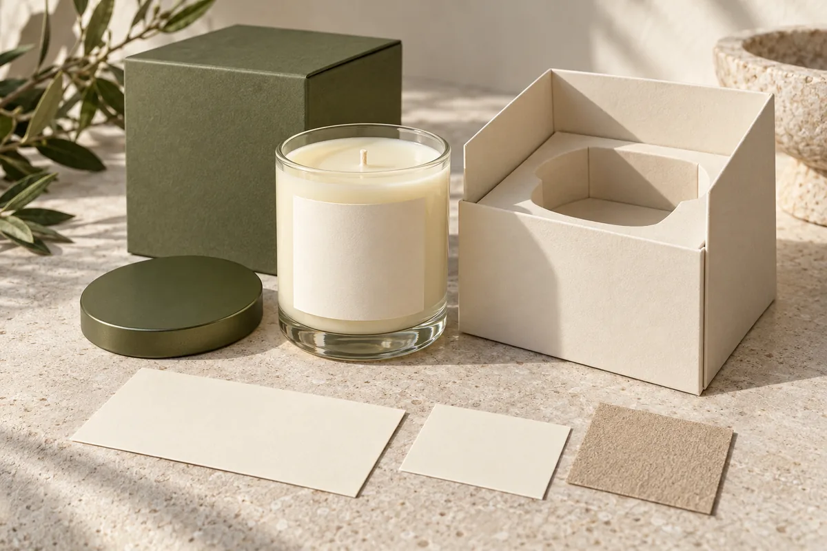 private label candle packaging